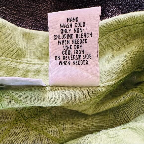 Pursuits, Ltd. size‎ Small Women’s Green 3/4 Sleeve Button Up Shirt - Picture 5 of 6